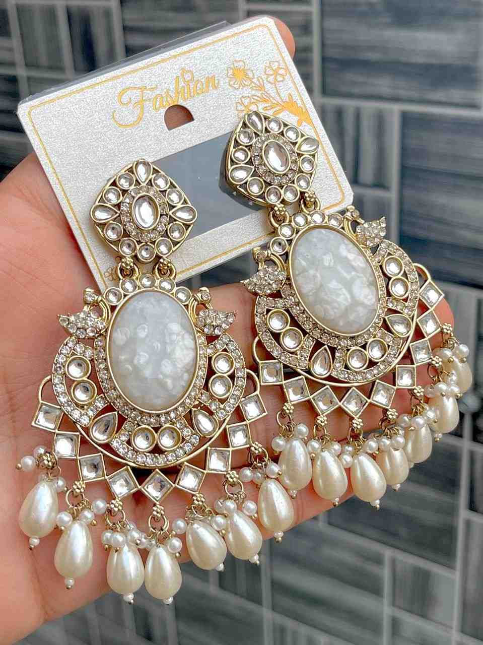 Beautiful Premium Quality Mop Work Bollywood Earrings..