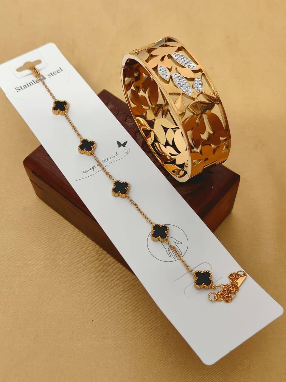 Beautiful Premium Quality Anti Tarnish 2 PC's Bracelets Combo....