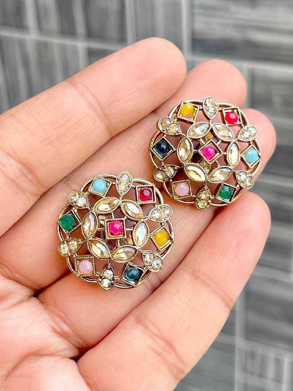 Beautiful Premium Quality Reverse Ad Stone   Studs