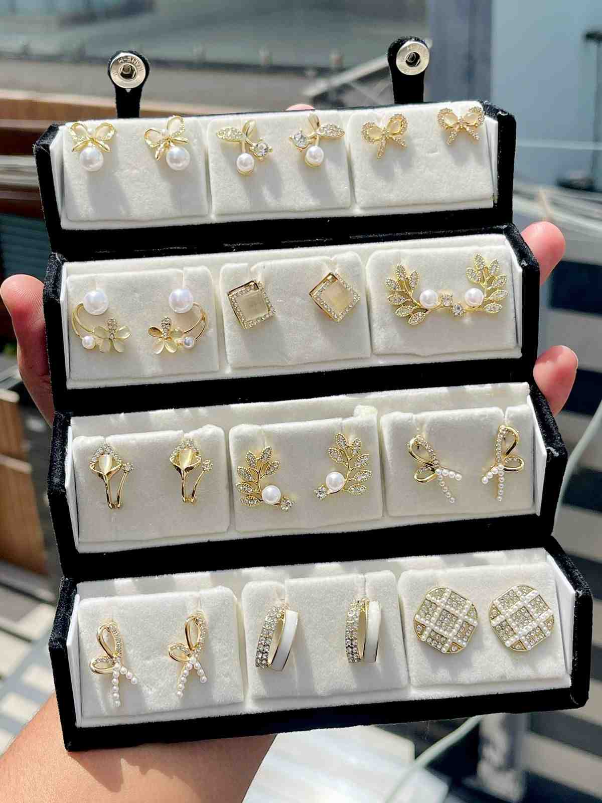 Western Earrings Box Of 12 Pairs