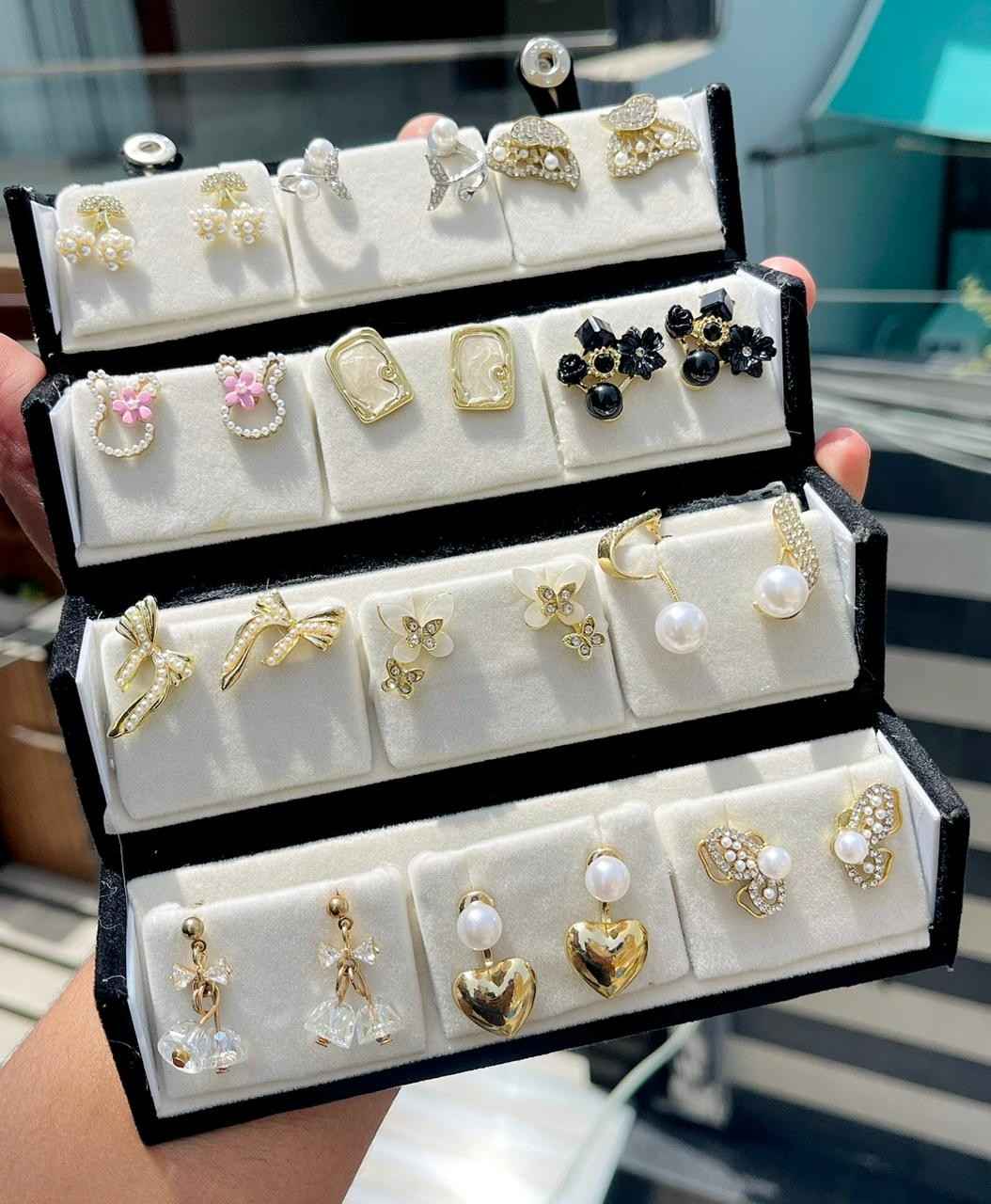 Western Earrings Box Of 12 Pairs