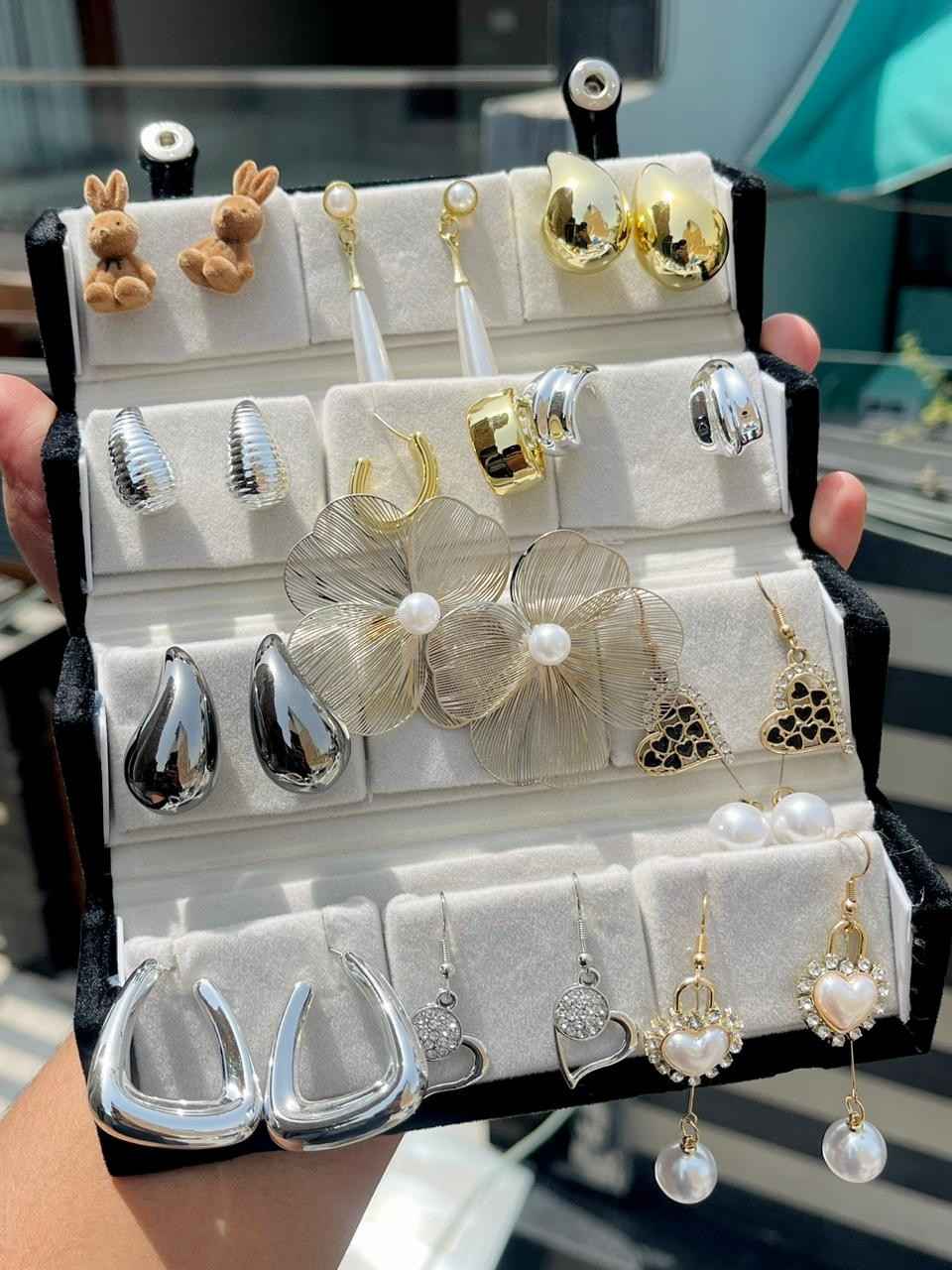 Western Earrings Box Of 12 Pairs