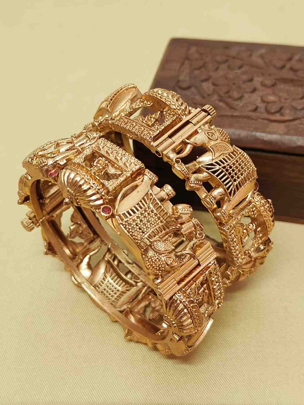 Gold Plated Matt Gold Kda Pair