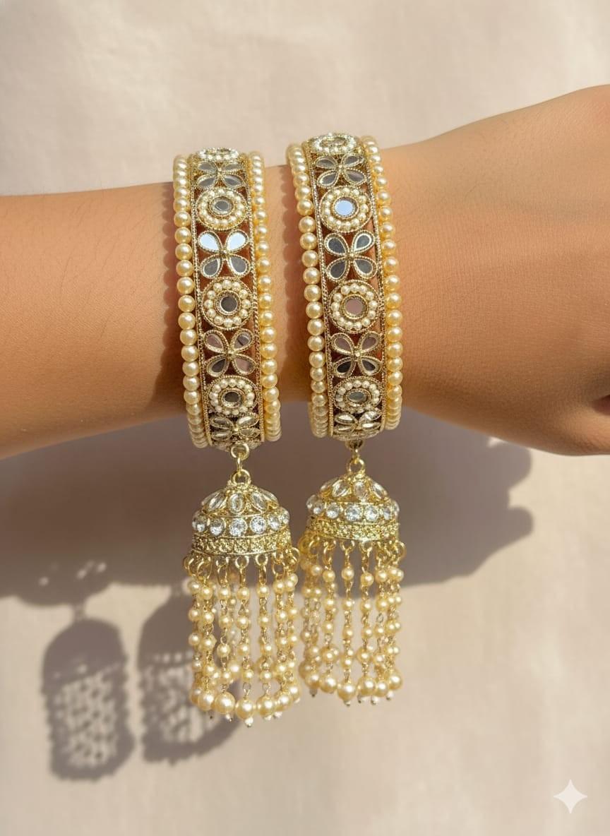 Reverse Ad Stone Work Pakistani Latkan Bangle